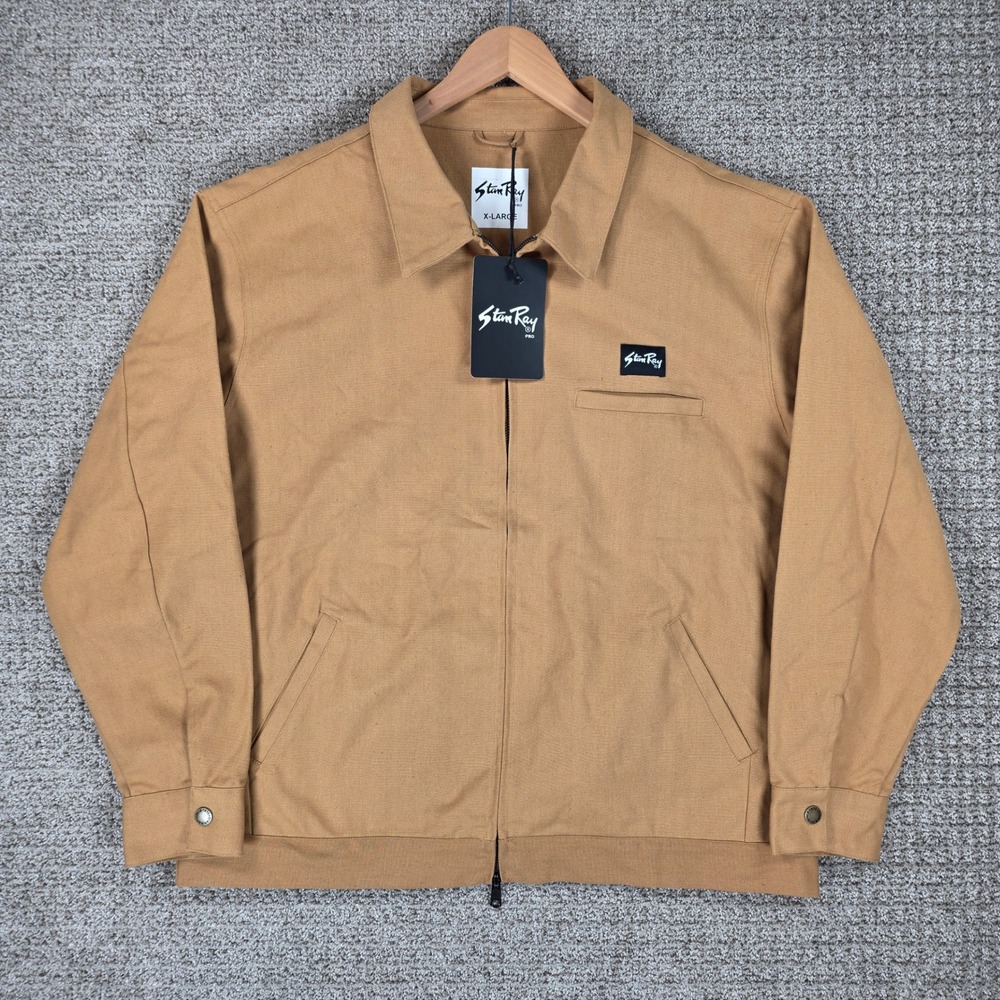 Stan Ray Pro Garage Jacket Detroit Style Brown Canvas Workwear Coat XL NEW